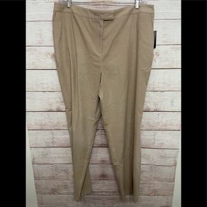 NWT State·ments  Faux Suede Womens Size 20W Trousers Fawn (Beige)